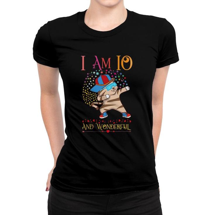 10 Years Old 10Th Birthday Kitty Cat Girl Daughter Gift Women T-shirt