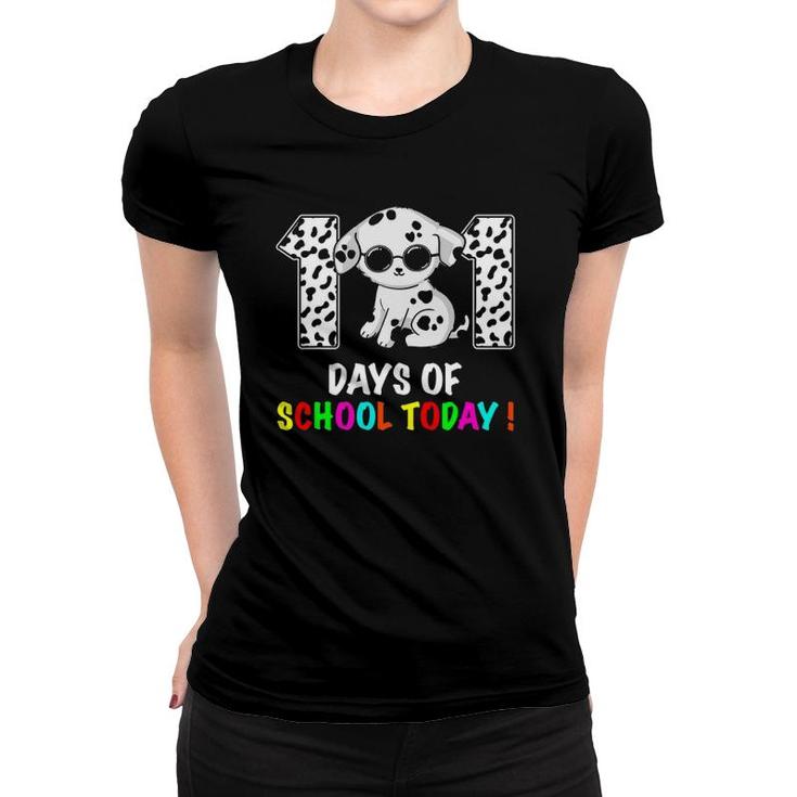 101 Days Of School Cute Dalmatian Leopard For Boys Kids Women T-shirt