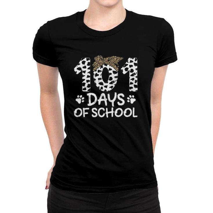 101 Days Of School Dalmatian Dog 101St Day Of School Teacher Women T-shirt