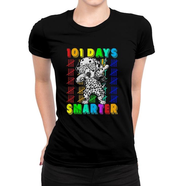 101 Days Smarter Dalmatian Dog School Teachers Students Kids Women T-shirt