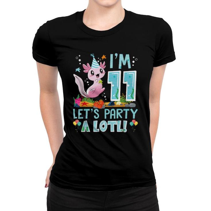 11 Years Old Axolotl 11Th Birthday Party Boys Girls  Women T-shirt
