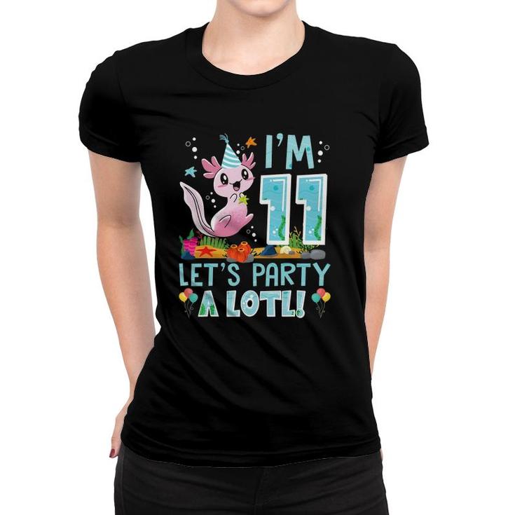 11 Years Old Axolotl Lover 11Th Birthday Party Boys Girls Women T-shirt