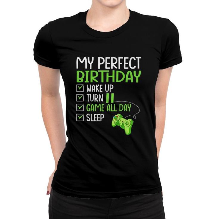 11Th Perfect Birthday Boys Gaming 11 Years Old Gifts Gamer Women T-shirt