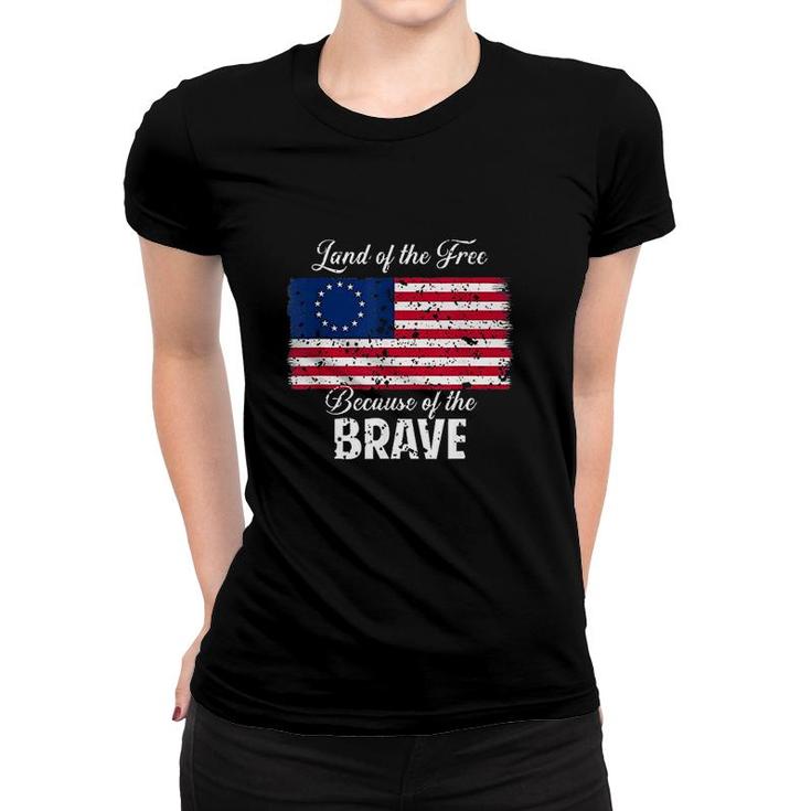 1776 Patriotic Betsy Ross American Flag Women T-shirt