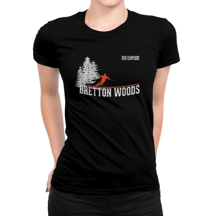 1980S Style Bretton Woods Nh Vintage Skiing Women T-shirt