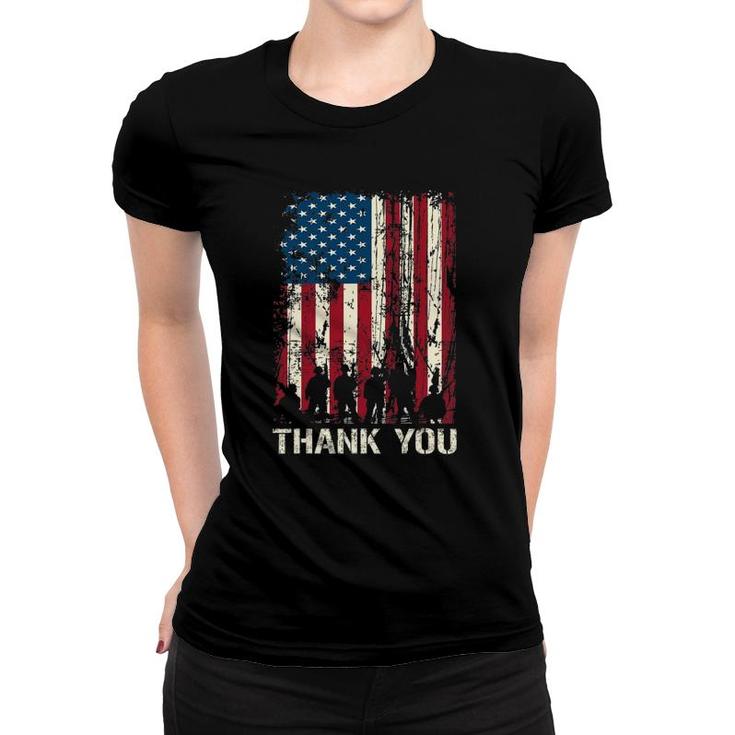 4Th Of July American Flag Independence Day Patriotic Women T-shirt
