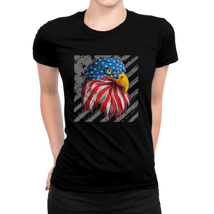 4Th Of July Eagle American Usa Flag Patriotic Men Women Women T-shirt