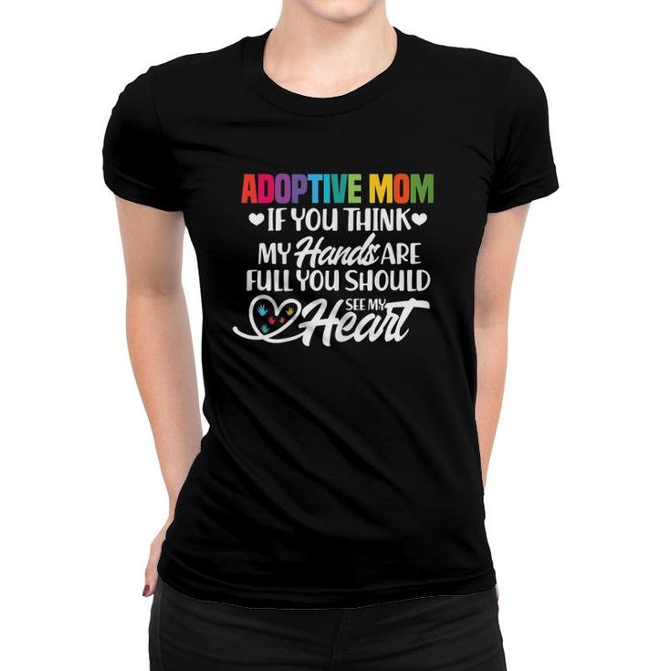 Adoptive Mom Adoption Foster Mom Mother Women T-shirt