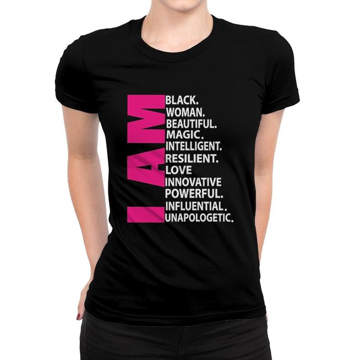 Afro Girl I Am Black Woman Women T-shirt