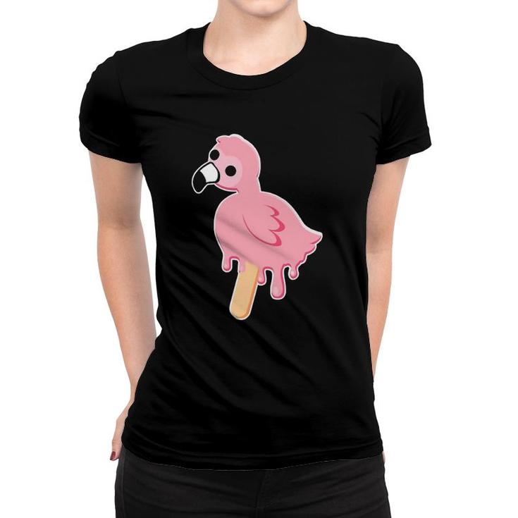 Albertsstuff Flamingo Bird Popsicle Women T-shirt