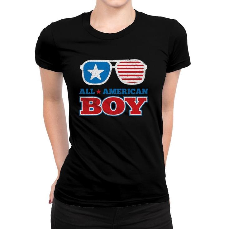 All American Boy Funny 4Th Of July Independence Day Gift Women T-shirt