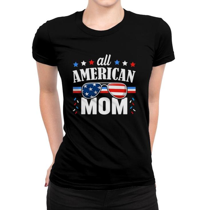 All American Mom 4Th Of July Usa Family Matching Outfit Women T-shirt