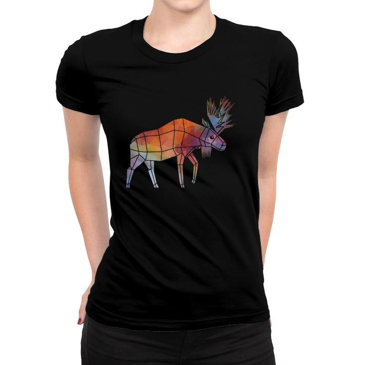 Animal World Moose Lover Wildlife Cute Gift Women T-shirt