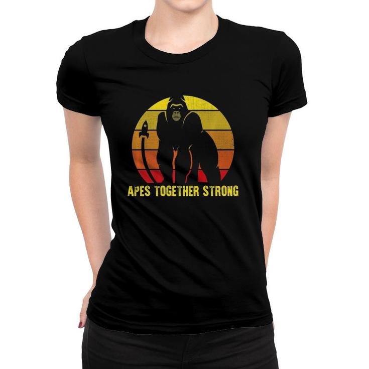 Apes Together Strong Graphic Stock Trading Meme  Women T-shirt