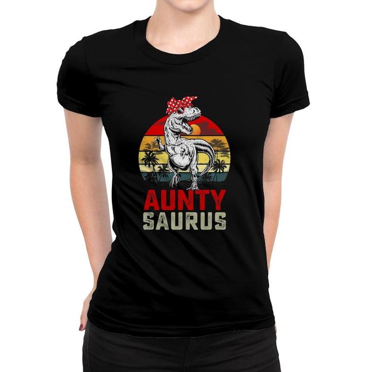 Auntysaurusrex Dinosaur Aunty Saurus Mother's Day Women T-shirt