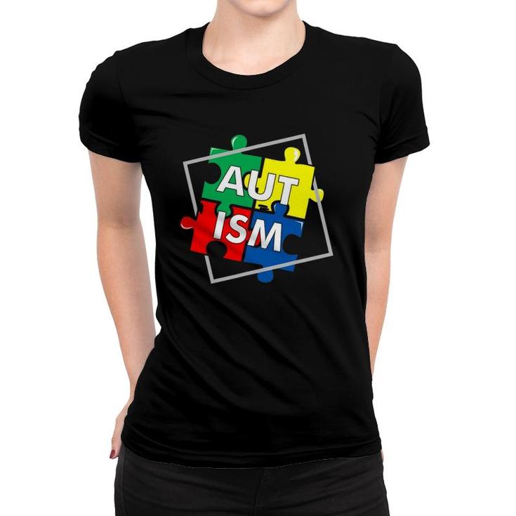 Autism Puzzle Awareness Day  Puzzle Piece Gifts Tee Women T-shirt