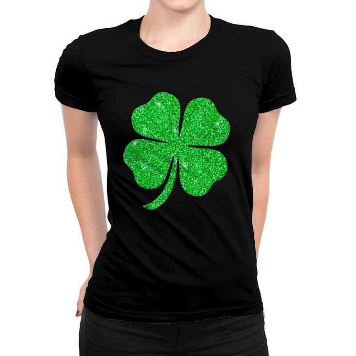 Awesome St Patrick's Day Glitter Shamrock St Paddys Day Tank Top Women T-shirt