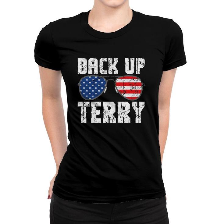 Back Up Terry American Flag Usa 4Th Of July Sunglasses Women T-shirt