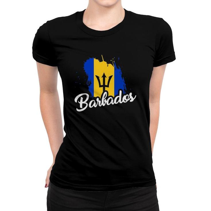 Barbados Flag Bajan Proud Roots Love Heritage Cute Women T-shirt