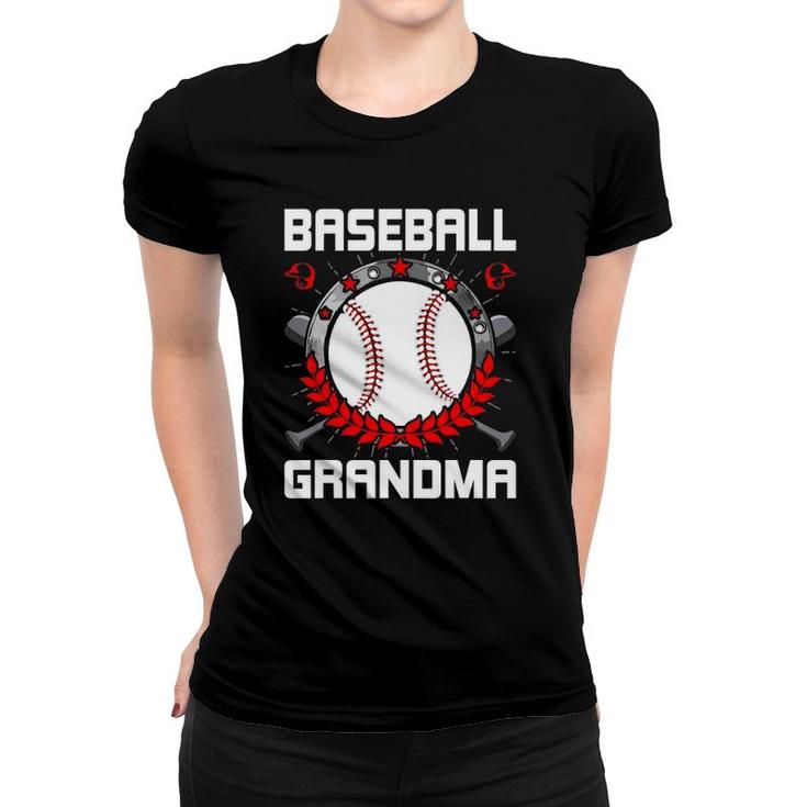 Baseball Grandma Baseball Player Lover Women T-shirt