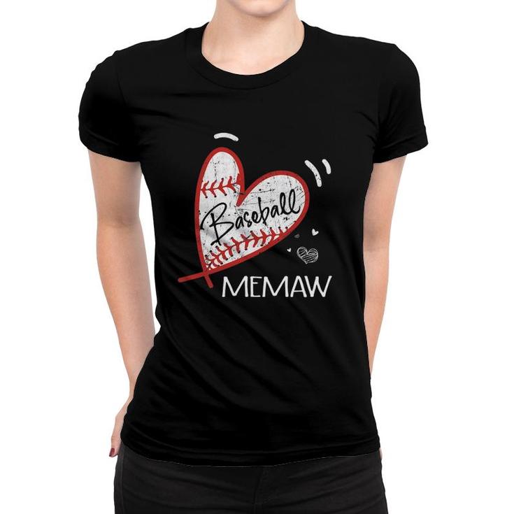 Baseball Memaw For Grandma Women Mother's Day Gifts Women T-shirt