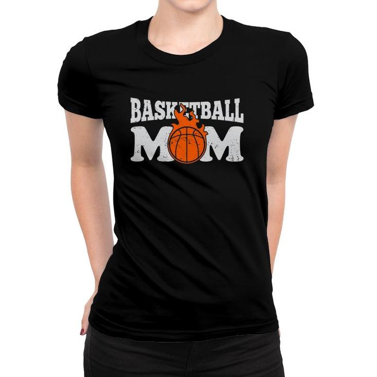 Basketball Mom Funny Women Mothers Day Vintage Gifts Mama Women T-shirt