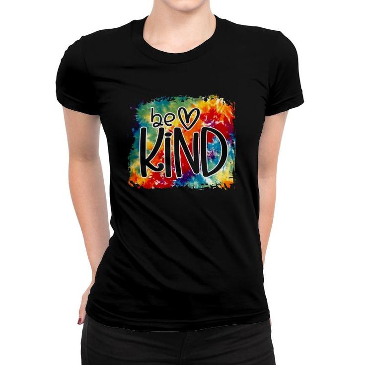 Be Kind Colorful Rainbow Cute Heart Love Kindness Boys Girls Women T-shirt