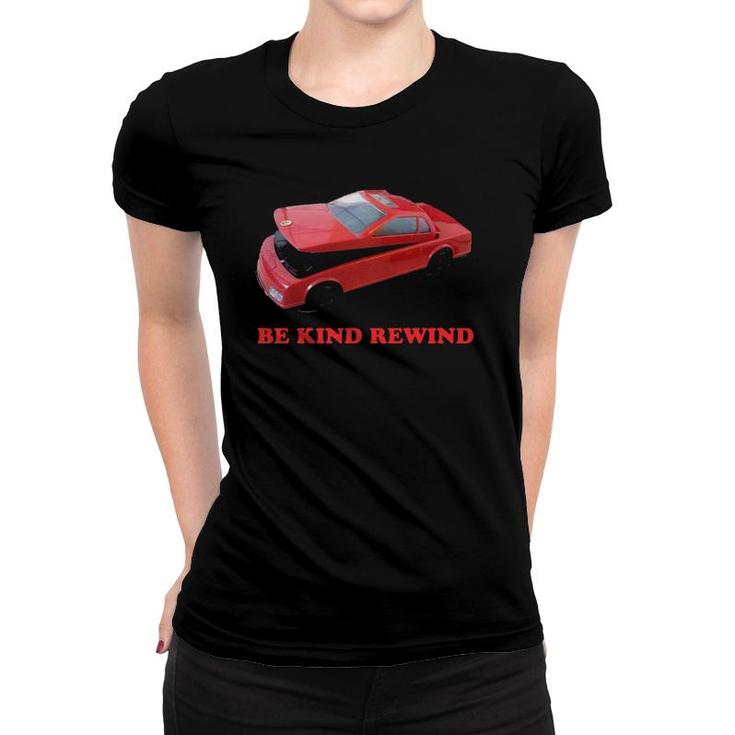 Be Kind Rewind Vintage Retro 80'S Vhs Car Tape Women T-shirt