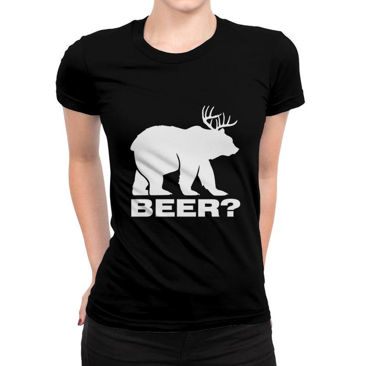 Bear Plus Deer Equals Beer Women T-shirt