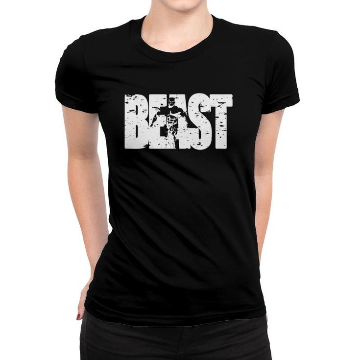 Beast T Workout Clothes Gym Fitness Women T-shirt