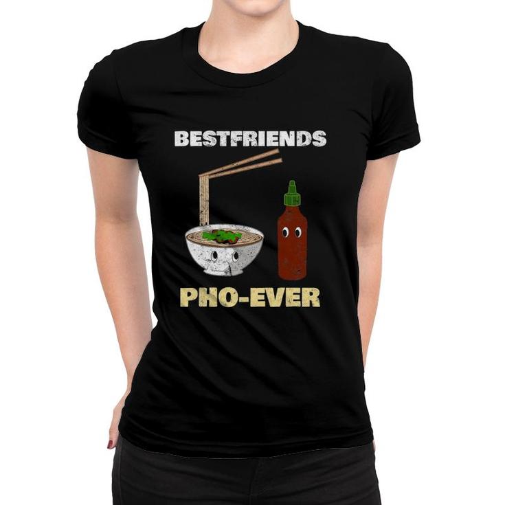 Best Friends Pho Ever Asian Food Distressed Tee Women T-shirt