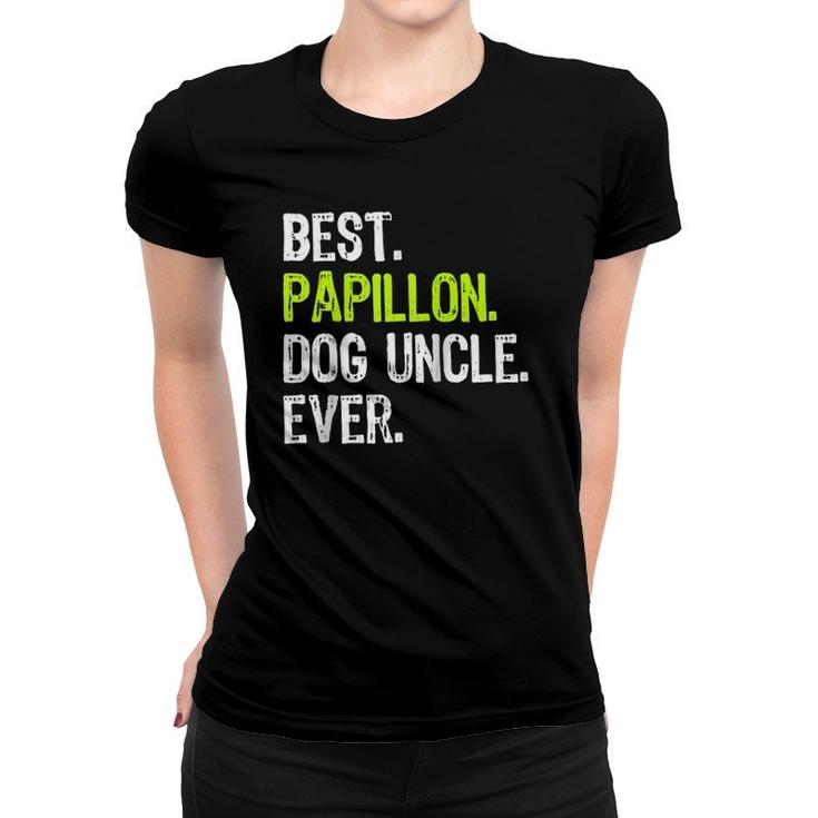 Best Papillon Dog Uncle Ever Raglan Baseball Tee Women T-shirt