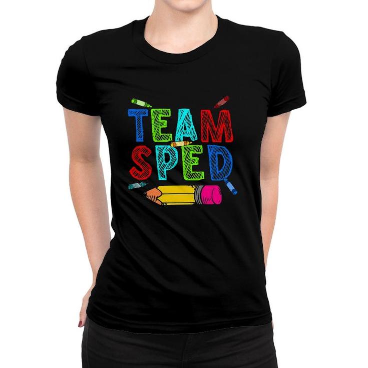 Best Special Education Art For Men Women Special Ed Teacher Women T-shirt