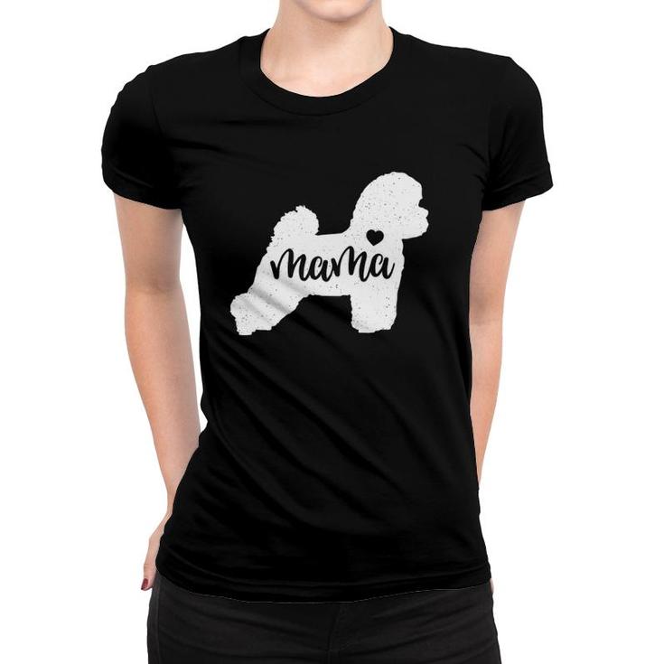 Bichon Frise Mama Mom Dog Cute Mother's Day Gift Women T-shirt