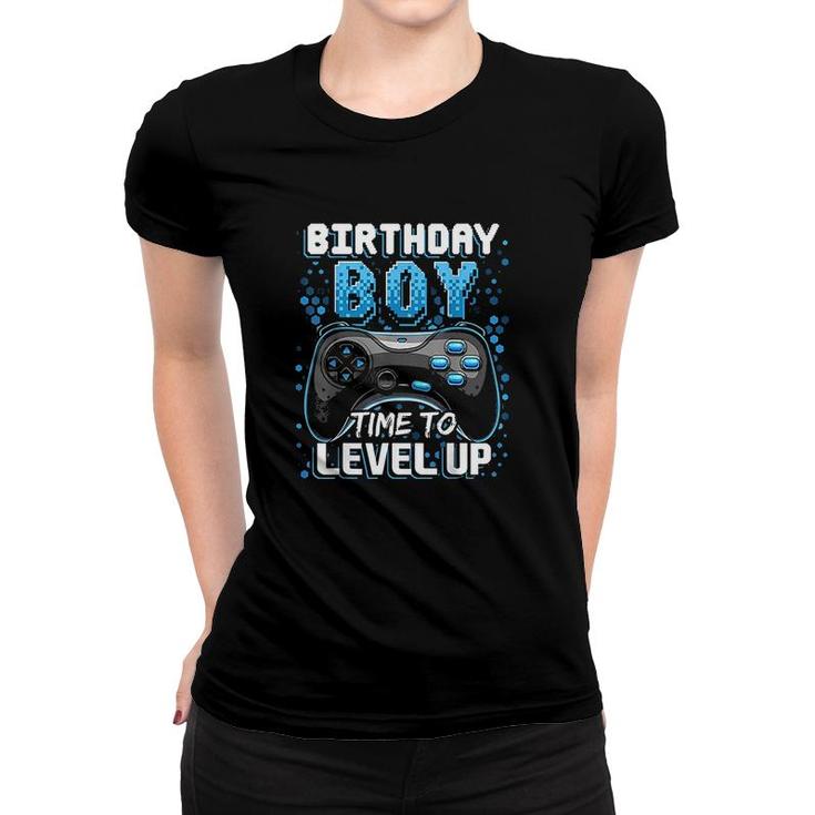 Birthday Boy Time To Level Up Video Game Birthday Gift Boys  Women T-shirt