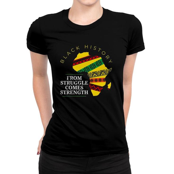 Black History African Continent Dashiki Women T-shirt