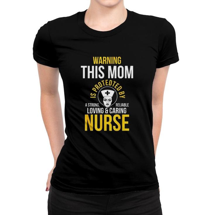 Black Woman Mom Afro Nurse Cool Black History Month Gift Women T-shirt