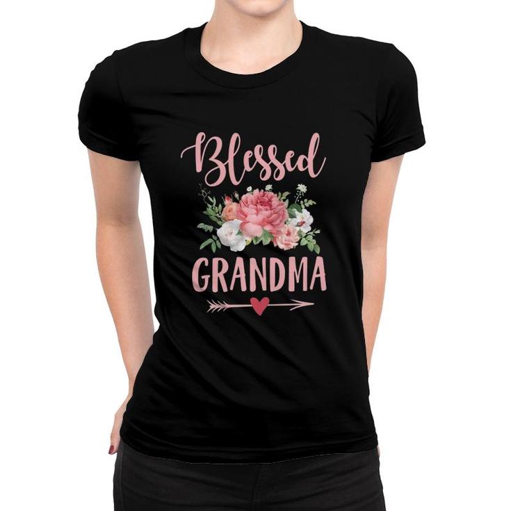 Blessed Grandma Cute Floral Mother's Day Women T-shirt