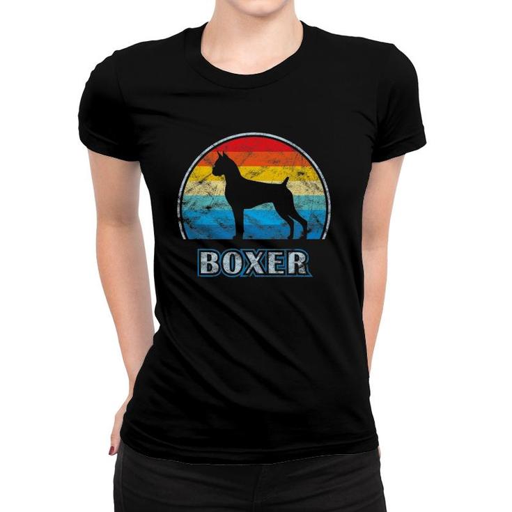 Boxer Dog Vintage Design Dog Women T-shirt