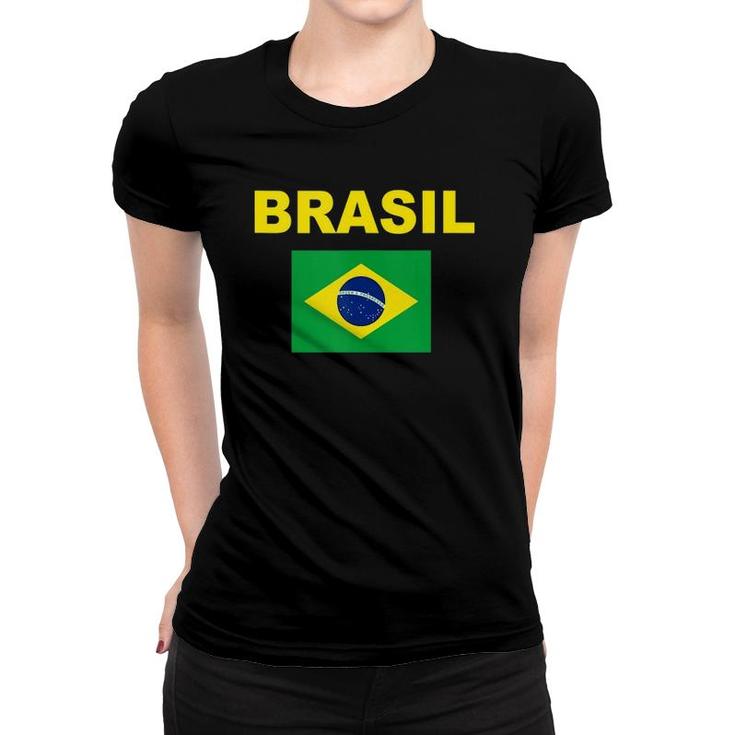 Brazil Flag Cool Brasil Flag Brazilian Flags Men Women  Women T-shirt