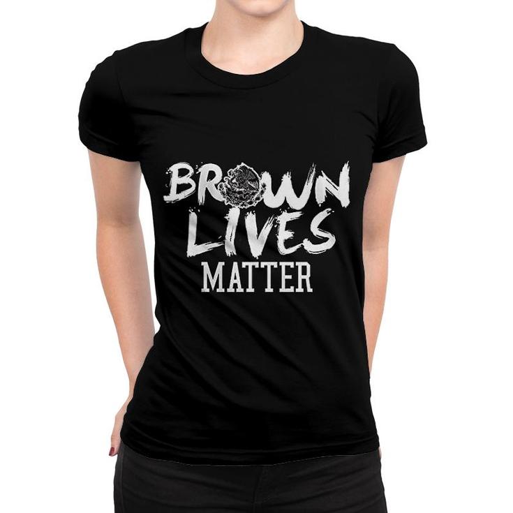 Brown Lives Matter Mexico Mexican Brown Pride Aztec Eagle Warrior Cholo Women T-shirt