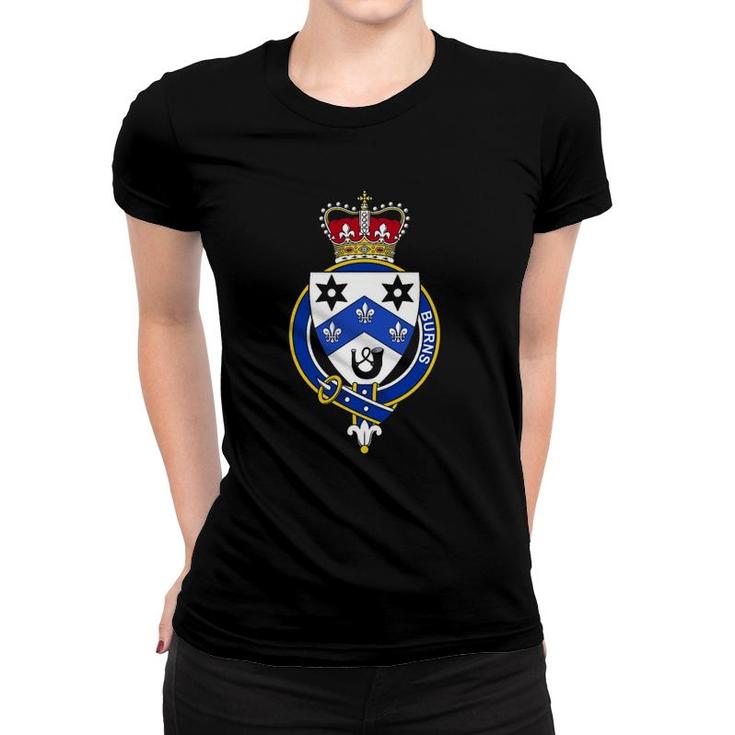 Burns Coat Of Arms Family Crest Women T-shirt