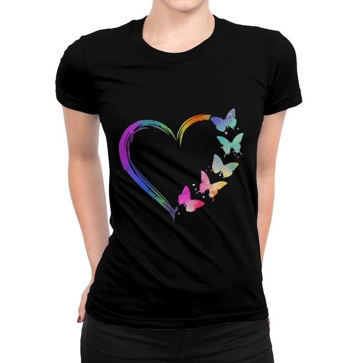 Butterfly Heart Women T-shirt