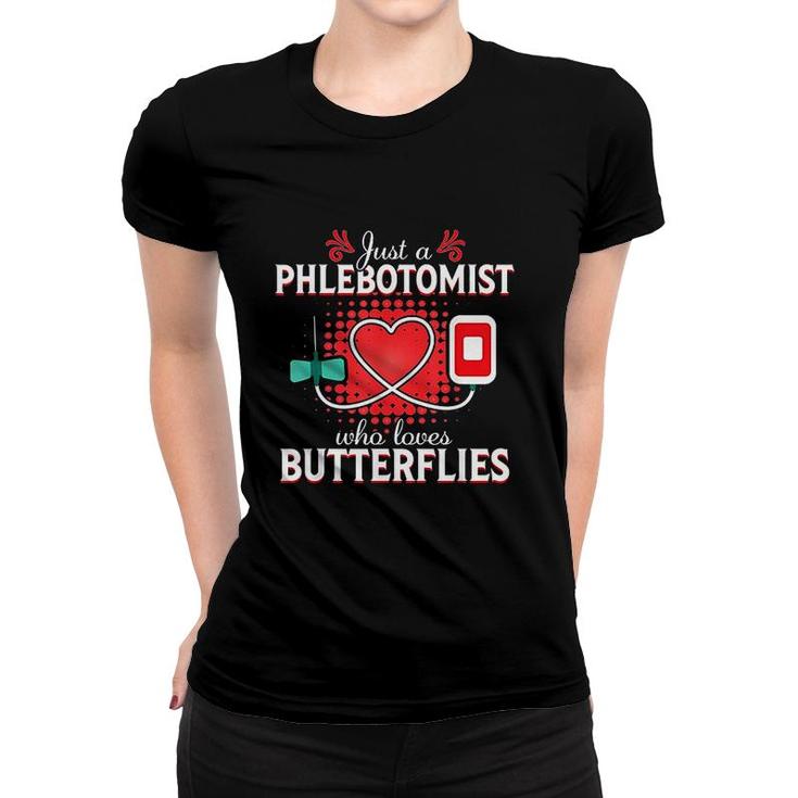 Butterfly Needle Funny Phlebotomy Gift Women T-shirt