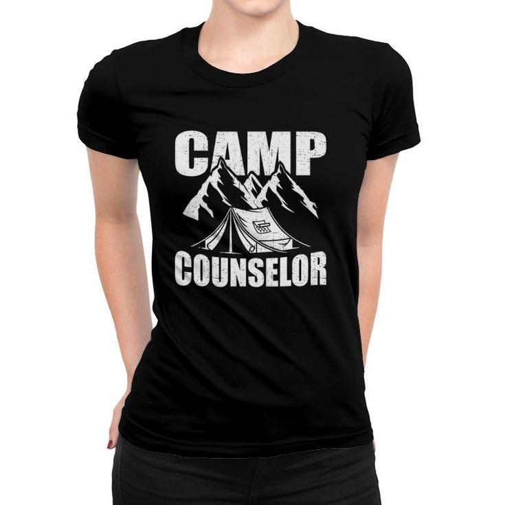 Camp Counselor Camping Leader Camping Tent Women T-shirt