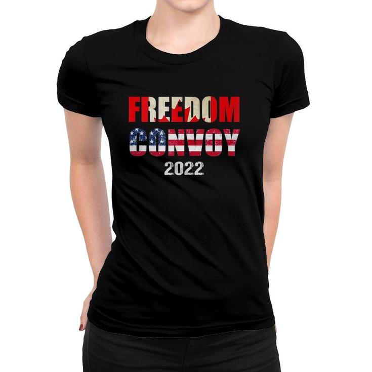 Canada Freedom Convoy 2022 Support Canadian Truckers Tank Top Women T-shirt