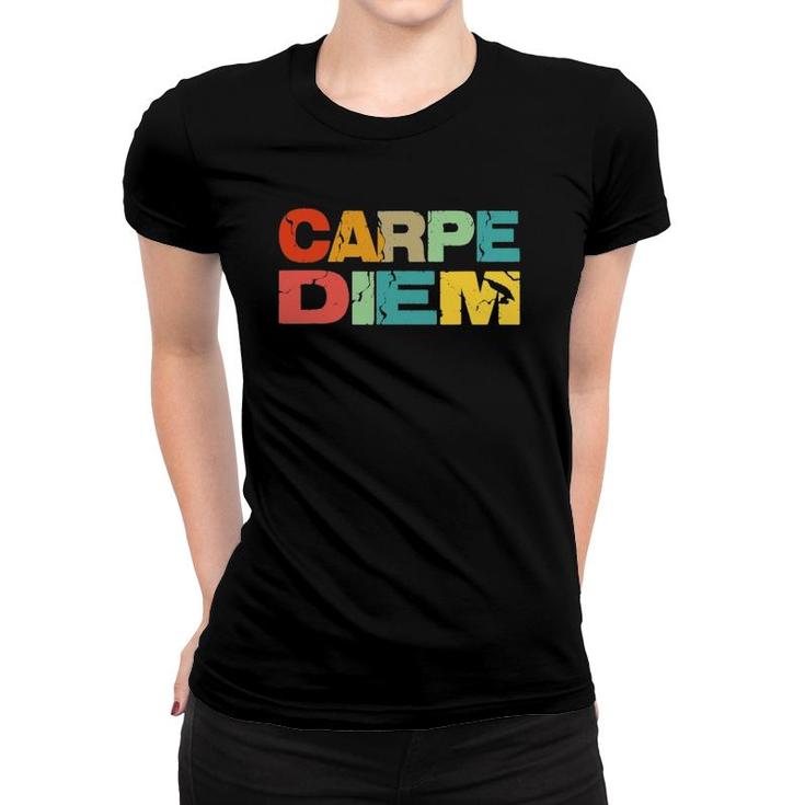 Carpe Diem - Seize The Day Vintage Retro Look Women T-shirt