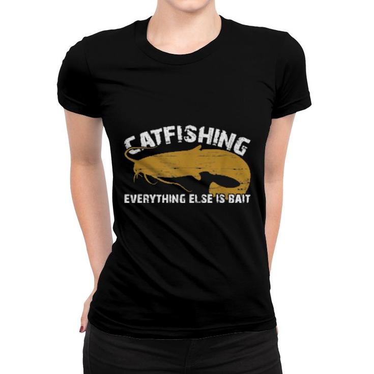 Catfish Catfishing Fishing For Catfisch Angling For Catfish  Women T-shirt