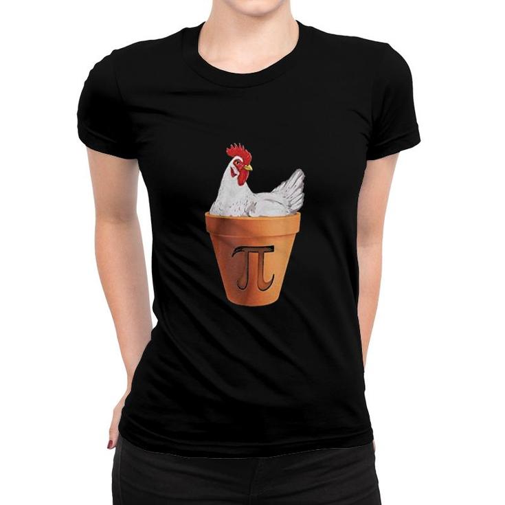 Chicken Happy Pi Day Funny Presents Women T-shirt