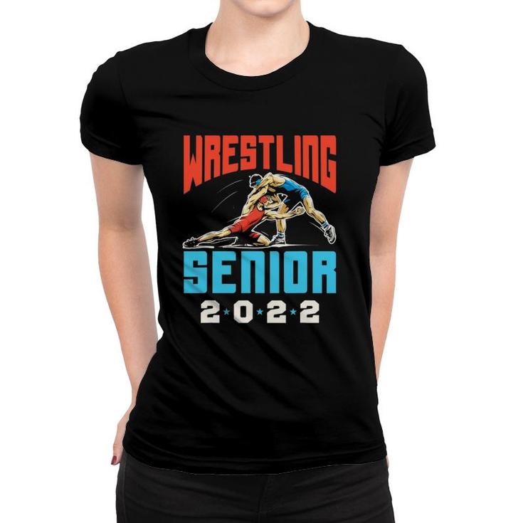 Class Of 2022 Wrestling Senior Graduation Graduate Grad Women T-shirt